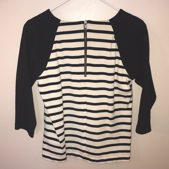 J. Crew stripped baseball style top - Picture 2 of 2